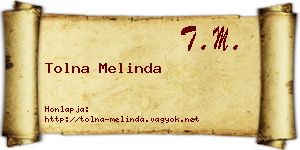 Tolna Melinda névjegykártya